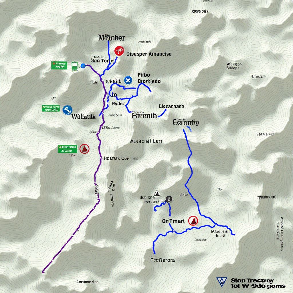 Blue Mountains Trail Map